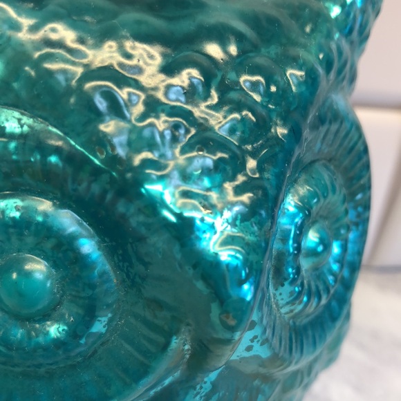Turquoise Glass Owl - Picture 7 of 7